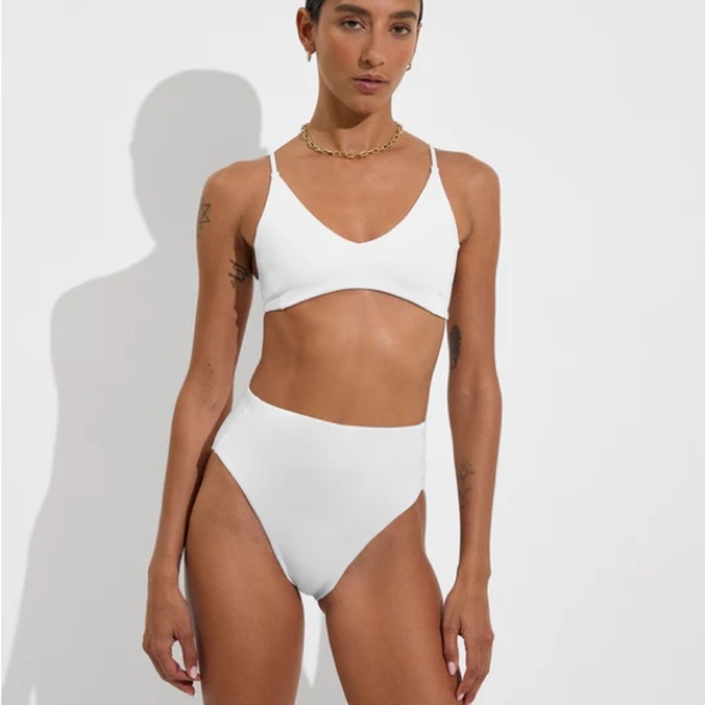 Left On Friday White Bikini Swimwear